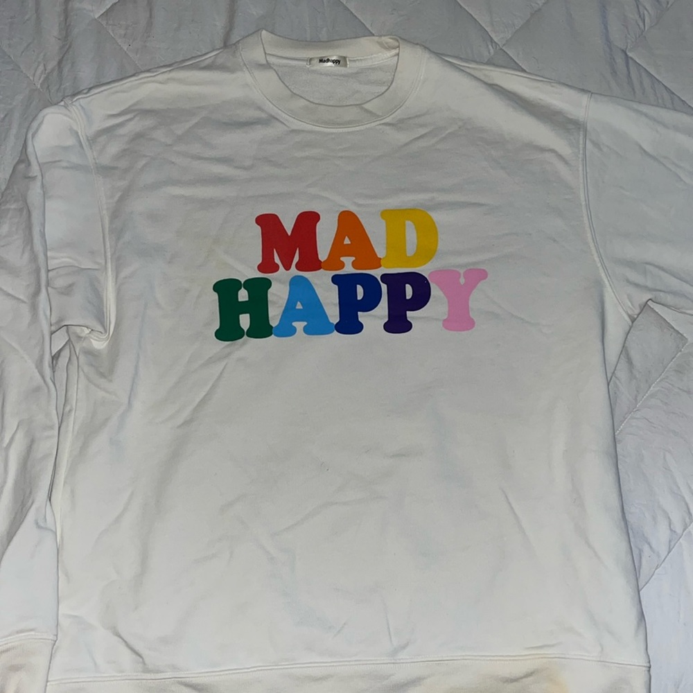 Madhappy Rainbow Logo Crewneck Sweatshirt - Size XL